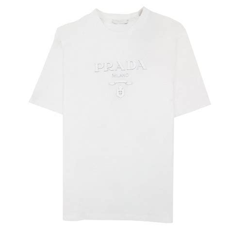 prada white women lace t-shirt|prada milano t shirt.